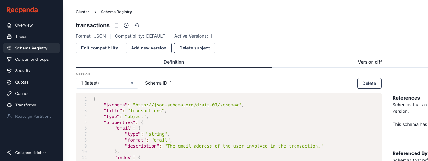 schema reg